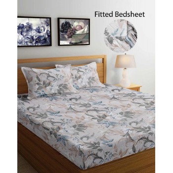 Sale Active Cotton Feel Glace Cotton Printed King Size Double Bed Bedsheet with 2 Pillow Cover Sale Active Cotton Feel Glace Cotton Printed King Size Double Bed Bedsheet with 2 Pillow Cover